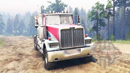 Western Star 4900 [red] para Spin Tires