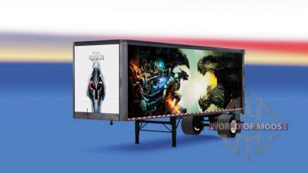 Todo em metal, semi-trailer de Dragon Age para American Truck Simulator