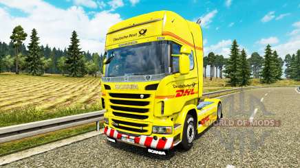 Pele DHL para Scania truck para Euro Truck Simulator 2