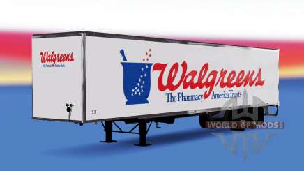 Todo em metal, semi-Walgreens para American Truck Simulator