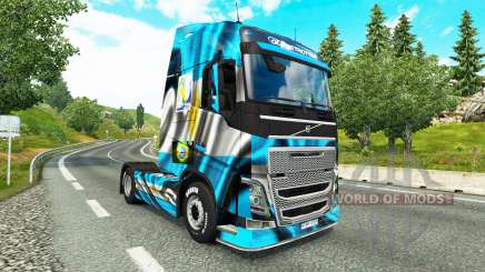 A Argentina da Copa de 2014 pele para a Volvo caminhões para Euro Truck Simulator 2