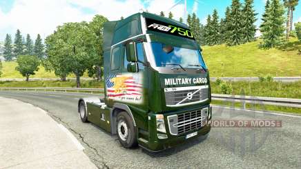 Carga militar pele para a Volvo caminhões para Euro Truck Simulator 2