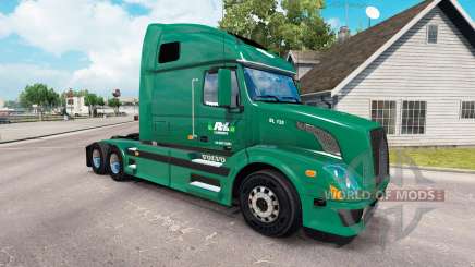 Pele R-L Operadoras no caminhão Volvo VNL 670 para American Truck Simulator