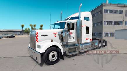 Pele Heartland Express, [branco] caminhão Kenworth para American Truck Simulator
