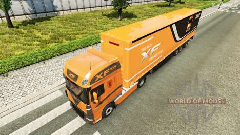 A pele sobre a unidade de tracionamento DAF XF 1 para Euro Truck Simulator 2