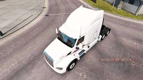Pele P. A. M. no trator Peterbilt para American Truck Simulator