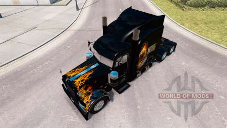 Motoqueiro fantasma pele para o caminhão Peterbi para American Truck Simulator