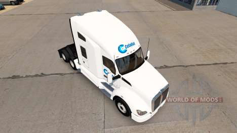 Celadon de Camionagem de pele para Kenworth trat para American Truck Simulator