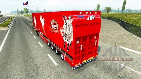 Krone cortina semi-reboque de 1. FC Koln para Euro Truck Simulator 2
