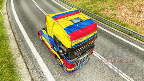A Colômbia a Copa de 2014 pele para o Scania tru para Euro Truck Simulator 2