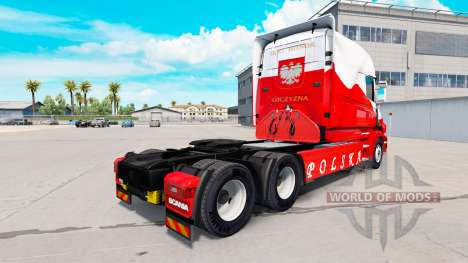 Pele Airbrash Polska para caminhão Scania T para American Truck Simulator
