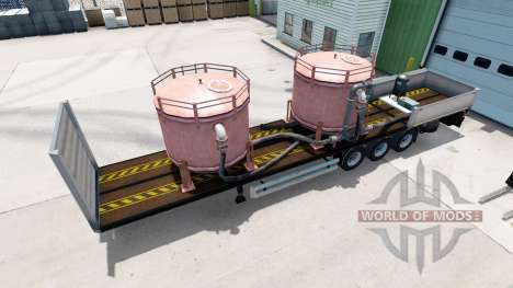 Mesa semi-reboque Kogel com cargas diferentes. para American Truck Simulator