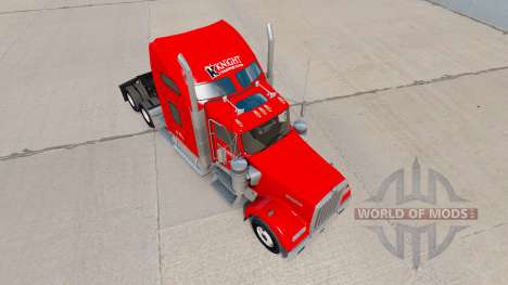 Скин Cavaleiro de Transporte на Kenworth W900 para American Truck Simulator