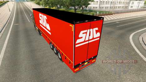 Cortina semi-reboque SDC v2.0 para Euro Truck Simulator 2