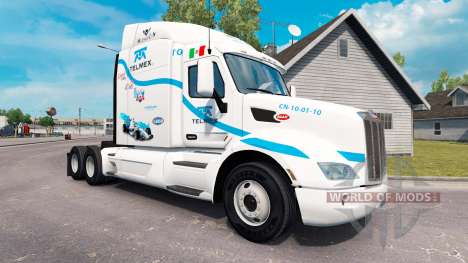 A Telmex pele para o caminhão Peterbilt para American Truck Simulator