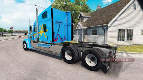 Pele A&R no caminhão Freightliner Coronado para American Truck Simulator