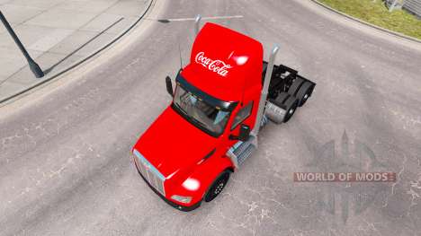 Pele Coca-Cola caminhão Peterbilt para American Truck Simulator