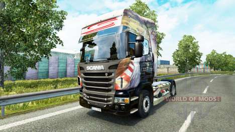 Airton Senna da pele para Scania truck para Euro Truck Simulator 2