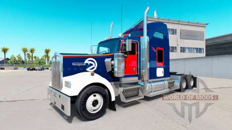 Pele Atlanta Hawks sobre o caminhão Kenworth W90 para American Truck Simulator