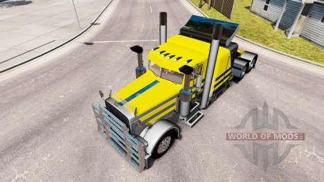 Скин Prateado, amarelo metalizado на Peterbilt 3 para American Truck Simulator