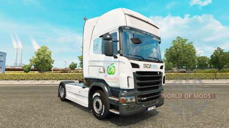Pele Woolworths para caminhões DAF, Scania e Vol para Euro Truck Simulator 2
