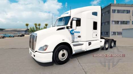 Celadon de Camionagem de pele para Kenworth trat para American Truck Simulator