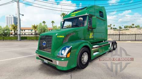 Скин ABF Sistema de carga Inc. на Volvo VNL 670 para American Truck Simulator