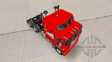 Scuderia Ferrari pele para Kenworth K100 caminhã para American Truck Simulator