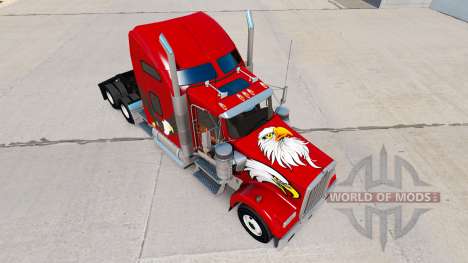 Pele Águia no caminhão Kenworth W900 para American Truck Simulator