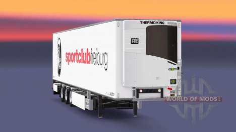 Semi-reboque Chereau SC Freiburg para Euro Truck Simulator 2