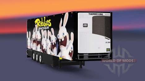 Semi-reboque frigorífico Schmitz Rabbids para Euro Truck Simulator 2