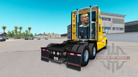Pele Port Vale em amarelo trator Kenworth para American Truck Simulator