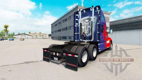 A pele por Optimus Prime caminhão Kenworth para American Truck Simulator