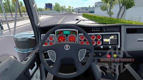 A cor vermelha dispositivos têm um Kenworth W900 para American Truck Simulator