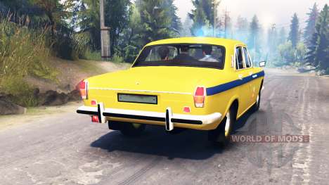 GAZ-24 Volga Polícia URSS para Spin Tires