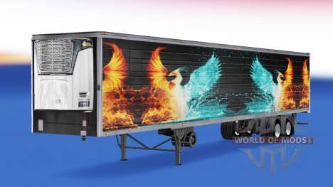 Pele CS Logística 01 no semi-reboque-geladeira para American Truck Simulator