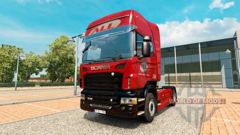 A América Latina Logística pele para o Scania tr para Euro Truck Simulator 2