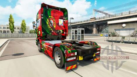 Скин Portugal a Copa de 2014 на Scania Streamlin para Euro Truck Simulator 2