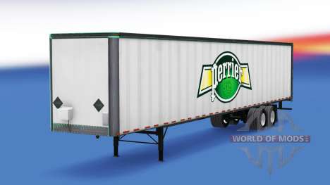 Pele Perrier no metal trailer para American Truck Simulator