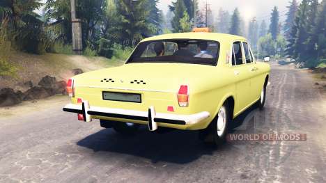 GAZ-24 Volga Táxi para Spin Tires
