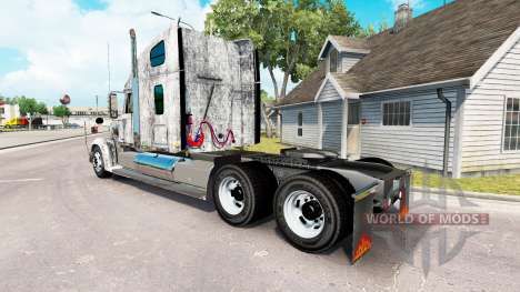Pele Grunge Metal no caminhão Freightliner Coron para American Truck Simulator