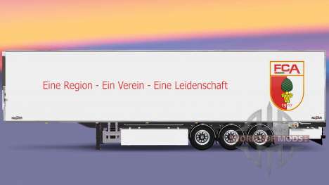 Semi-reboque Chereau FC Augsburg para Euro Truck Simulator 2