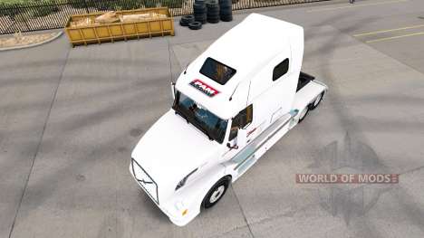 Pele P. A. M. no tractor Volvo VNL 670 para American Truck Simulator
