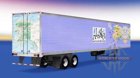 A pele do Alasca para o semi-refrigerados para American Truck Simulator