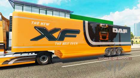 Semi-reboque frigorífico truck DAF XF para Euro Truck Simulator 2