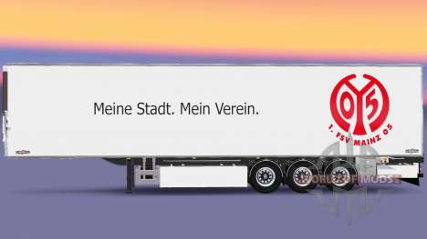 Semi-Reboque Chereau 1. FSV Mainz 05 para Euro Truck Simulator 2