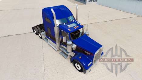 Pele Black & Blue Vintage trator na Kenworth W90 para American Truck Simulator