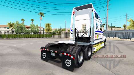 Pele Yekko Yekk Gamer em trator Volvo VNL 670 para American Truck Simulator