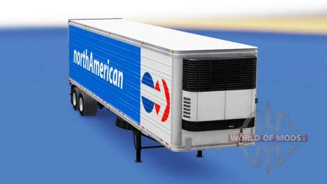 Refrigerado semi-reboque Norte-Americana para American Truck Simulator