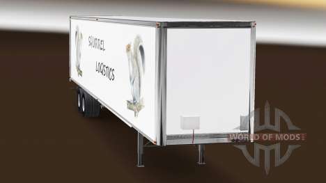 O Esquilo Logística pele para o trailer para American Truck Simulator